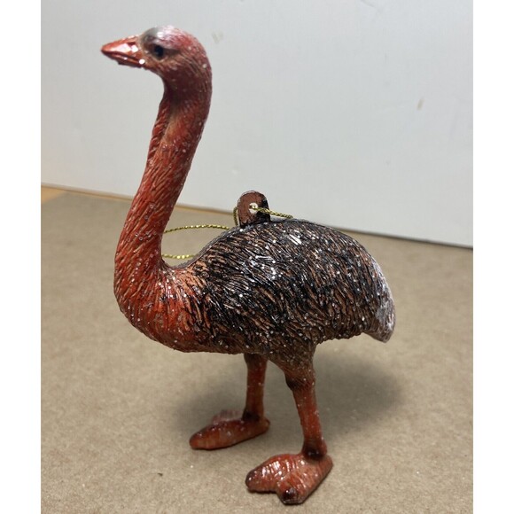 Kurt Adler Ostrich Ornament Hanging Wild Animal 4.75 inch Christmas Realistic - Picture 2 of 7